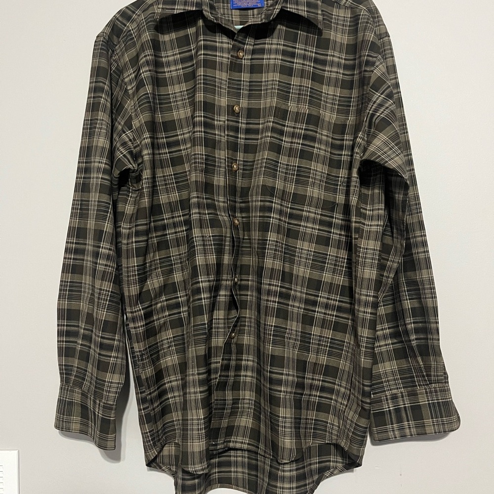 Pendleton Brown Casual Button Down Shirt